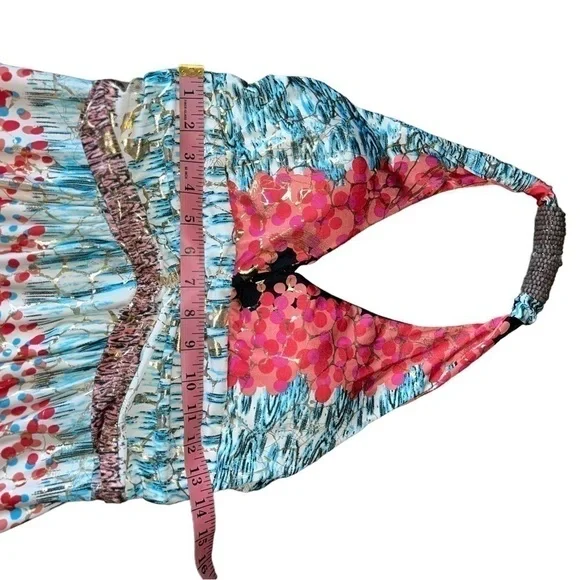 Shoreline Women’s Halter Multi-Color Maxi Dress Size L/XL - Picture 8 of 10